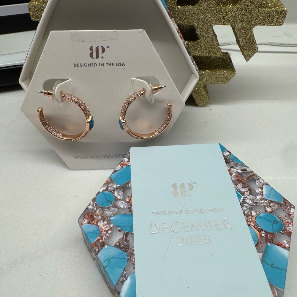 Elegant Rose Gold Hoop Earrings